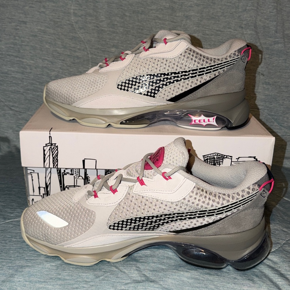 Puma X Flagship Cell Dome NYC Low Mens Shoes Gray Violet 374397-01
NEW Size 10.5